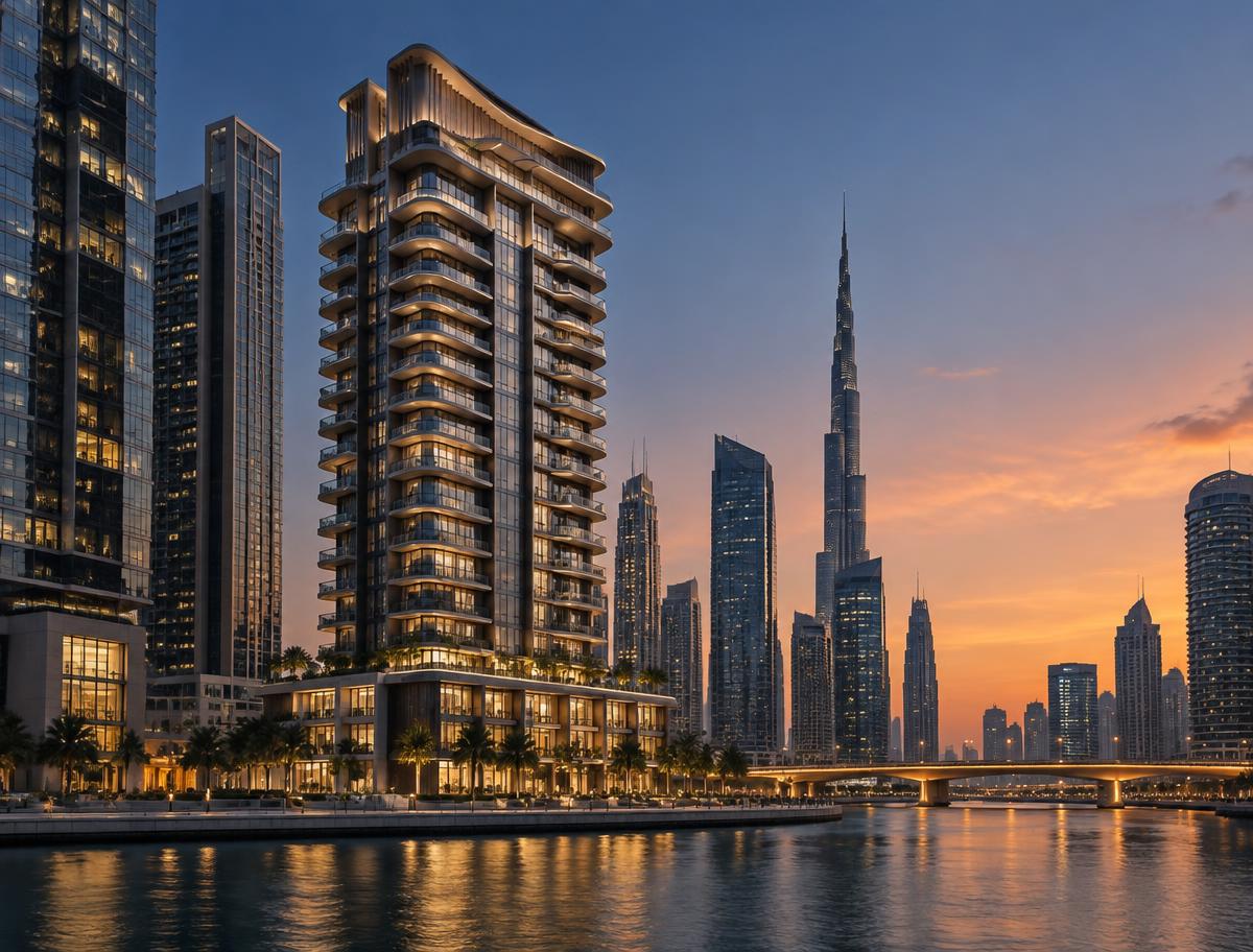 Canal House architectural concept in Business Bay