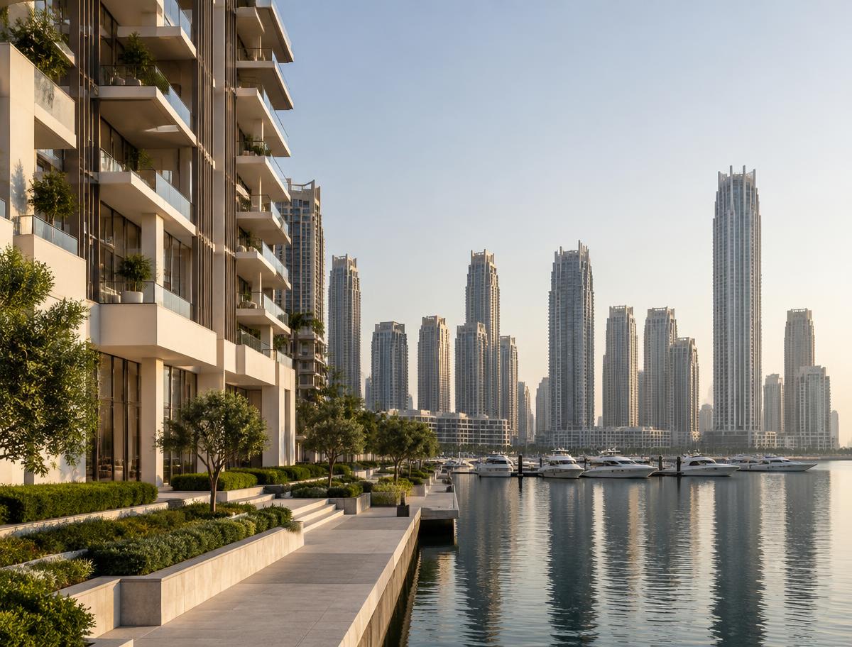 Creekside Residences architectural concept in Dubai Creek Harbour